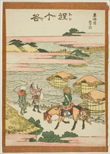 Hodogaya, from the series "Fifty-three Stations of the Tokaido (Tokaido gojusan tsugi)", Japan, c. 1806.
