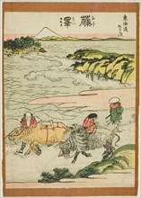 Fujisawa, from the series "Fifty-three Stations of the Tokaido (Tokaido gojusan tsugi)", Japan, c. 1806.