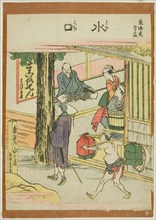 Minakuchi, from the series "Fifty-three Stations of the Tokaido (Tokaido gojusan tsugi)", Japan, c. 1806.