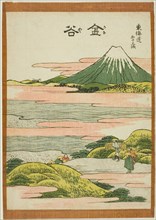 Kanaya, from the series "Fifty-three Stations of the Tokaido (Tokaido gojusan tsugi)", Japan, c. 1806.