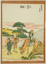 Nissaka, from the series "Fifty-three Stations of the Tokaido (Tokaido gojusan tsugi)", Japan, c. 1806.