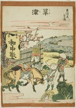 Kusatsu, from the series "Fifty-three Stations of the Tokaido (Tokaido gojusan tsugi)", Japan, c. 1806.