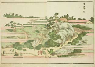 Nippori, from the illustrated book "Picture Book of Amusements of the East (Ehon Azuma asobi)", Japan, c. 1802.