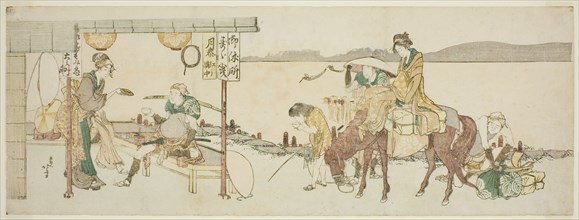 Travelers' tea house, Japan, c. 1804.