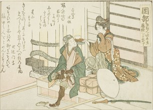 Okabe, from an untitled series of the fifty-three stations of the Tokaido, Japan, c. 1804.