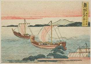 Maisaka, from an untitled series of the fifty-three stations of the Tokaido, Japan, c. 1804.