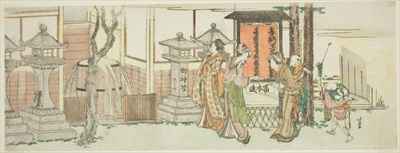 Visiting Oji Inari Shrine, Japan, 1801/05.