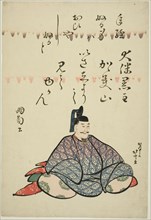 The Poet Otomo no Kuronushi, from the series Six Immortal Poets (Rokkasen), Japan, c. 1810.