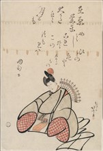 The Poet Ariwara no Narihira, from the series Six Immortal Poets (Rokkasen), Japan, c. 1798.