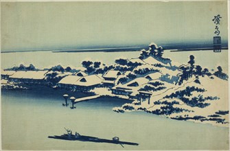 Snow on the Sumida River, Japan, early 1830s.