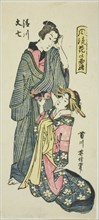 Kiyokawa and Bunshichi, from the series "Elegant Dew of Flowers (Furyu hana no tsuyu)", Japan, c. 1804/30.