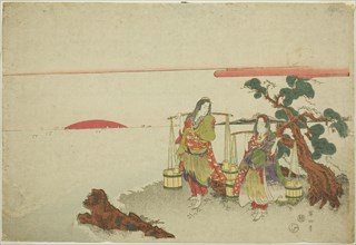 The brine maidens, Japan, c. 1820s.