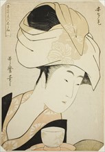 Atage, from the series "A Selection of Eastern Beauties (Azuma bijin erami)", Japan, c. 1798.