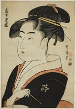Tomimoto Toyohina, from the series "Famous Beauties of Edo (Edo komei bijin)", Japan, c. 1793/94.