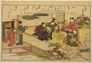 Shell-Matching Game, from the illustrated book "Gifts from the Ebb Tide (Shiohi no tsuto)", Japan, 1789.