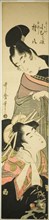 Komurasaki of the Miuraya and Shirai Gompachi (Miuraya Komurasaki, Shirai Gompachi), Japan, c. 1800.