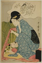 Child's nightmare of ghosts, Japan, c. 1800/01.
