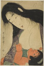 Yamauba Breast Feeding Kintaro, Japan, c. 1801/06.