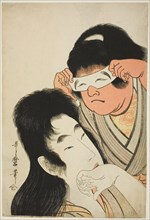 Yamauba with Kintaro Holding a Toy Mask, Japan, c. 1801/04.