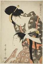 Hairdresser, from the series "Twelve Types of Women's Handicraft (Fujin tewaza juni ko)", Japan, c. 1798/99.