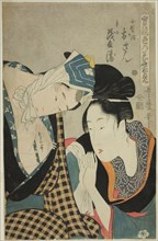 A Test of Skill - the Headwaters of Amorousness (Jitsu kurabe iro no minakami): Osan and Mohei, Japan, n.d.