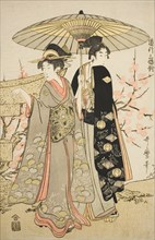 A Set of Three Romantic Journeys (Michiyuki sanpuku tsui), Japan, c. 1799.