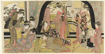 Drawing Lots for Prizes (Ho biki), Japan, c. 1798.