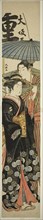 Courtesan and Young Man Under Umbrella, Japan, c. 1781/89.