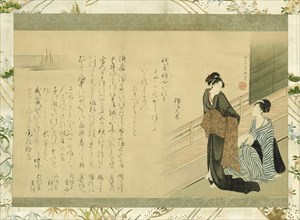 Two Beauties on a Veranda, Japan, 1802/16.