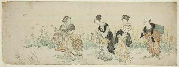 Gathering Spring Flowers, Japan, late 18th/early 19th century.