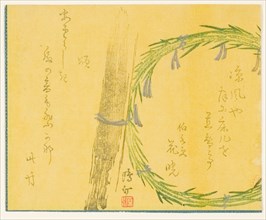 Bamboo and Wreath, Japan, 1850s.