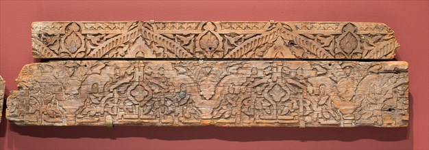 Fragment of an architectural molding, Morocco, Marinid dynasty (1244-1465), 14th century.
