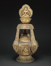 Vase of Longevity (Kalasha) with Buddha Amitabha, 17th century.
