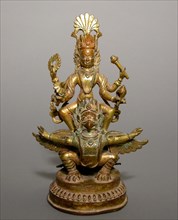 God Vishnu Astride His Mount, Garuda, 17th/18th century.