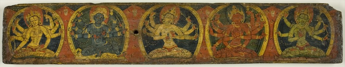 Manuscript Cover from the Fiive Protectors (Pancharaksha), 12th century.