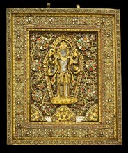 Votive Plaque with God Vishnu, 19th century.