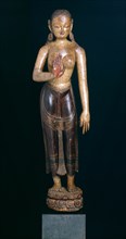 Goddess Tara with Hand in Gesture of Reassurance (Abhayamudra), 15th century.