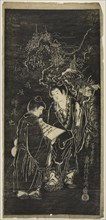 Two Boys as the Eccentric Monks Kanzan (Chinese: Hanshan) and Jittoku (Chinese: Shide), 18th century.