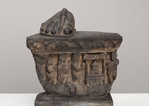 Veneration of the Buddha's Relics, Kushan period, 2nd/3rd century. Ancient region of Gandhara (modern Afghanistan or Pakistan).