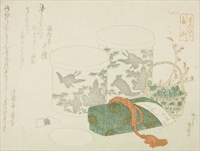 A Pair of Boxes, a Letter Box, and Plum Blossoms, n.d.