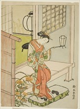 Woman Stepping Out with a Lantern, c. 1767/68.
