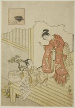 Ono no Komachi Washing the Book, Edo period (1615-1868), 1765/66.