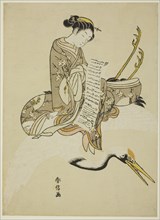 Girl Riding a Crane (parody of Hi Chobo [Chinese: Fei Zhangfang]), c. 1766/67.