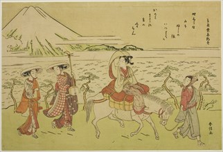 Parody of Ariwara no Narihira's journey to the east, c. 1767/68.