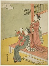 Two Women and a Child Viewing the Full Moon, c. 1767/68.