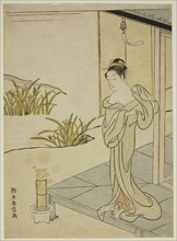 Summer, from the series "New Versions of Flowers of the Four Seasons (Shinpan furyu shiki no hana)", c. 1767.
