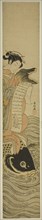 Courtesan Riding a Carp (parody of the Daoist Immortal Kinko [Chinese: Qin Gao]), c. 1768/69.