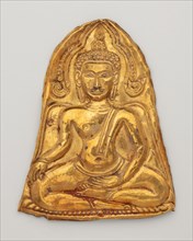 Votive Plaque with Buddha Triumphing over Mara (Maravijaya), 19th century.
