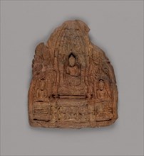 Votive Tablet of Gautama Buddha with Attendant Buddhas, 12th/13th century.