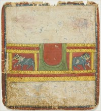 Horse Throne, from a Set of Initiation Cards (Tsakali), 14th/15th century.